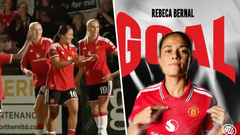 Rebeca Bernal anota su tercer gol con el Manchester United Femenil imagen del post