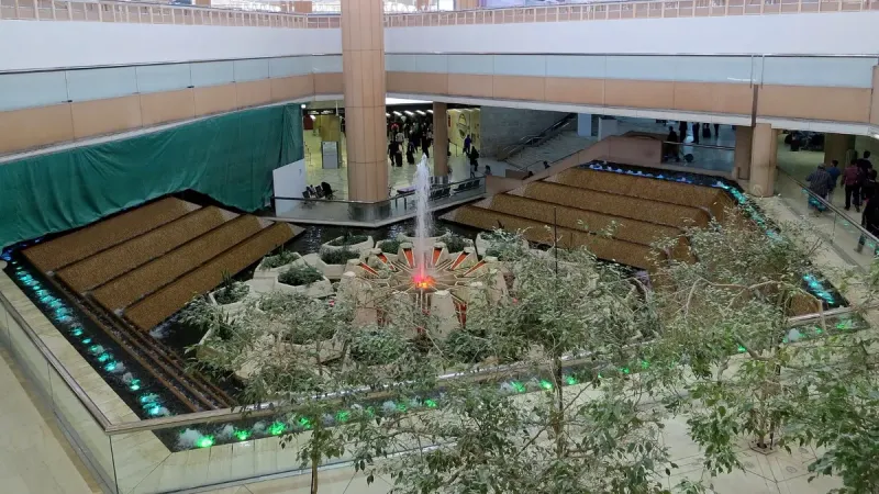 Fountain at Riyadh Airport