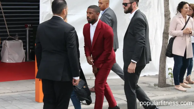 from <a href="https://www.popularfitness.com" rel="noreferrer nofollow">www.popularfitness.com</a> Michael B Jordan arriving for press conference for Just Mercy at Toronto International