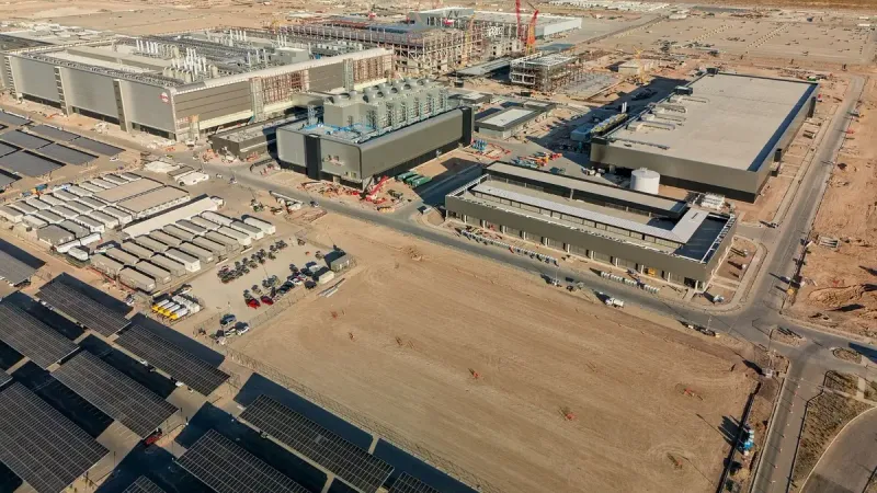TSMC Fab 21 under construction in November 2023 in Phoenix, Arizona