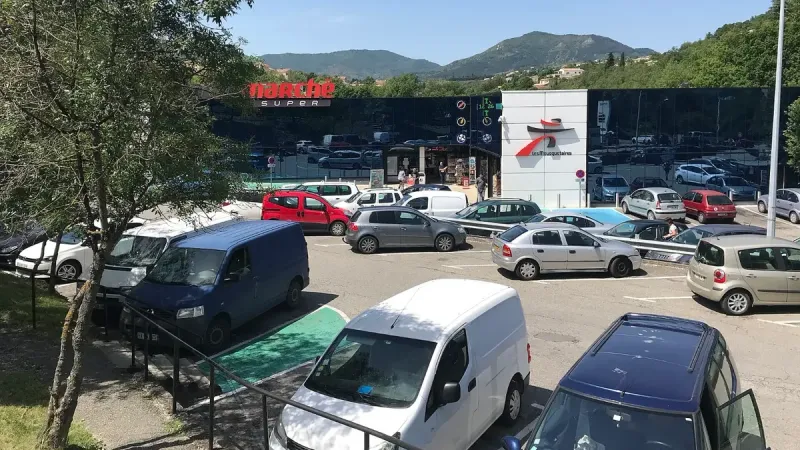 Image de Privas en Ardèche en France.