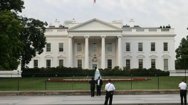 La Casa Blanca del lado norte - julio de 2012.
